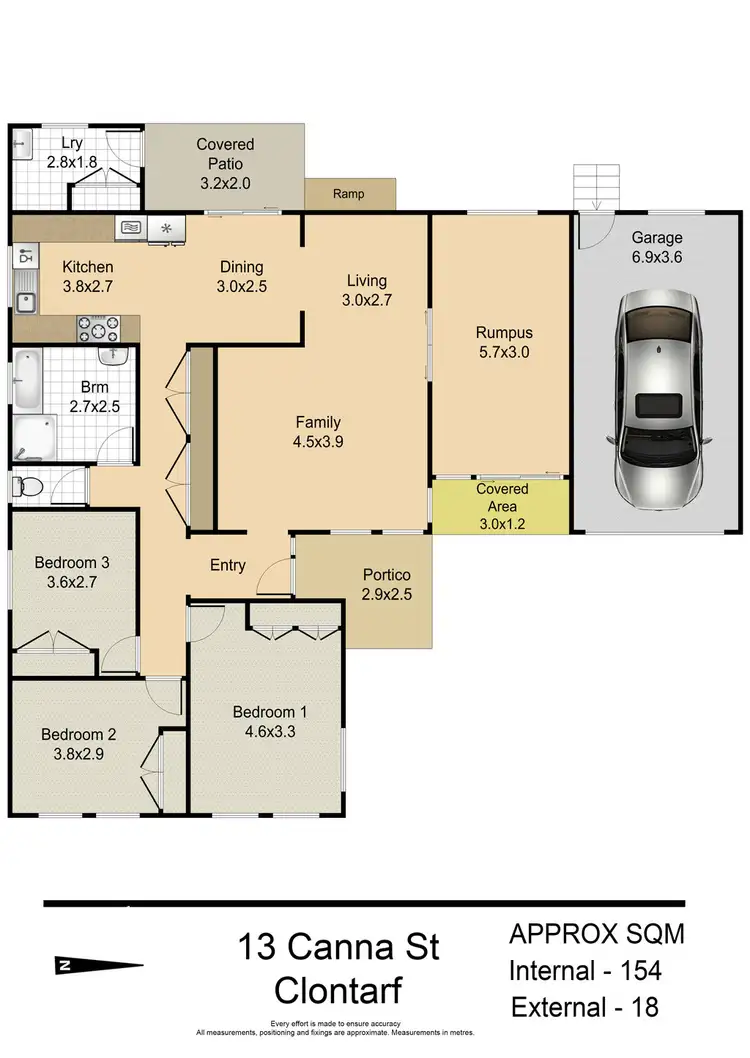 Floorplan of Homely house listing, 13 CANNA ST, Clontarf QLD 4019