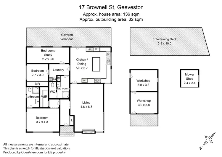 Floorplan of Homely house listing, 17 Brownell Street, Geeveston TAS 7116