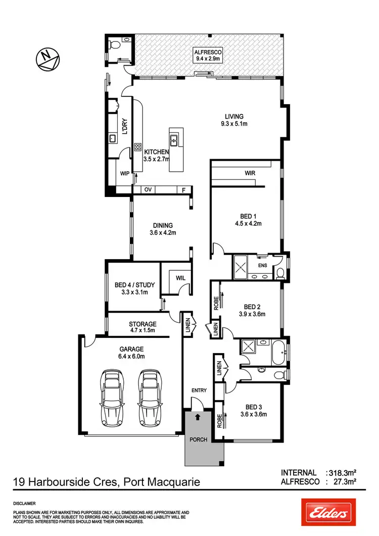 Floorplan of Homely house listing, 19 Harbourside Crescent, Port Macquarie NSW 2444