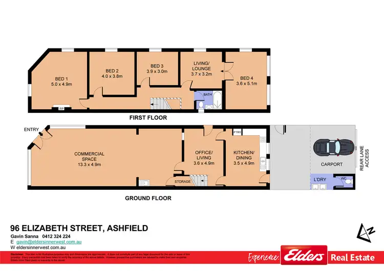 Floorplan of Homely other listing, 96 Elizabeth Street, Ashfield NSW 2131