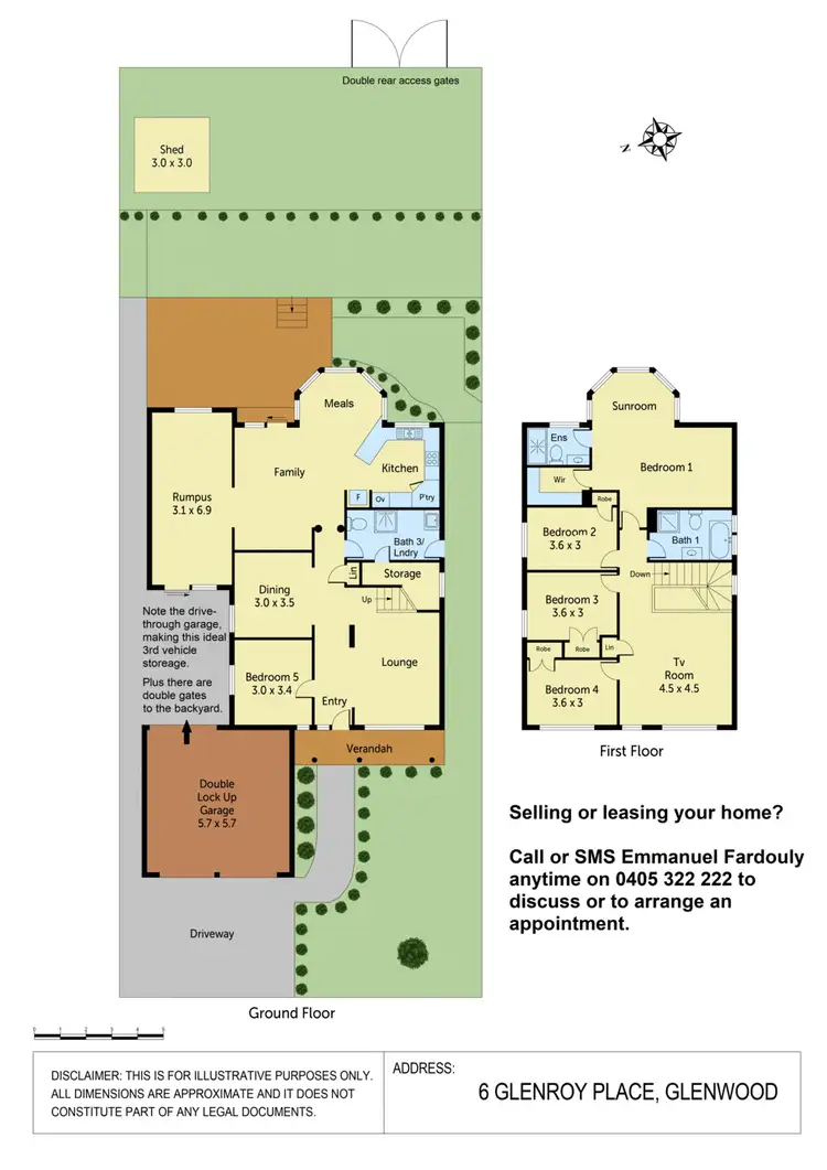 Floorplan of Homely house listing, 6 Glenroy Place, Glenwood NSW 2768