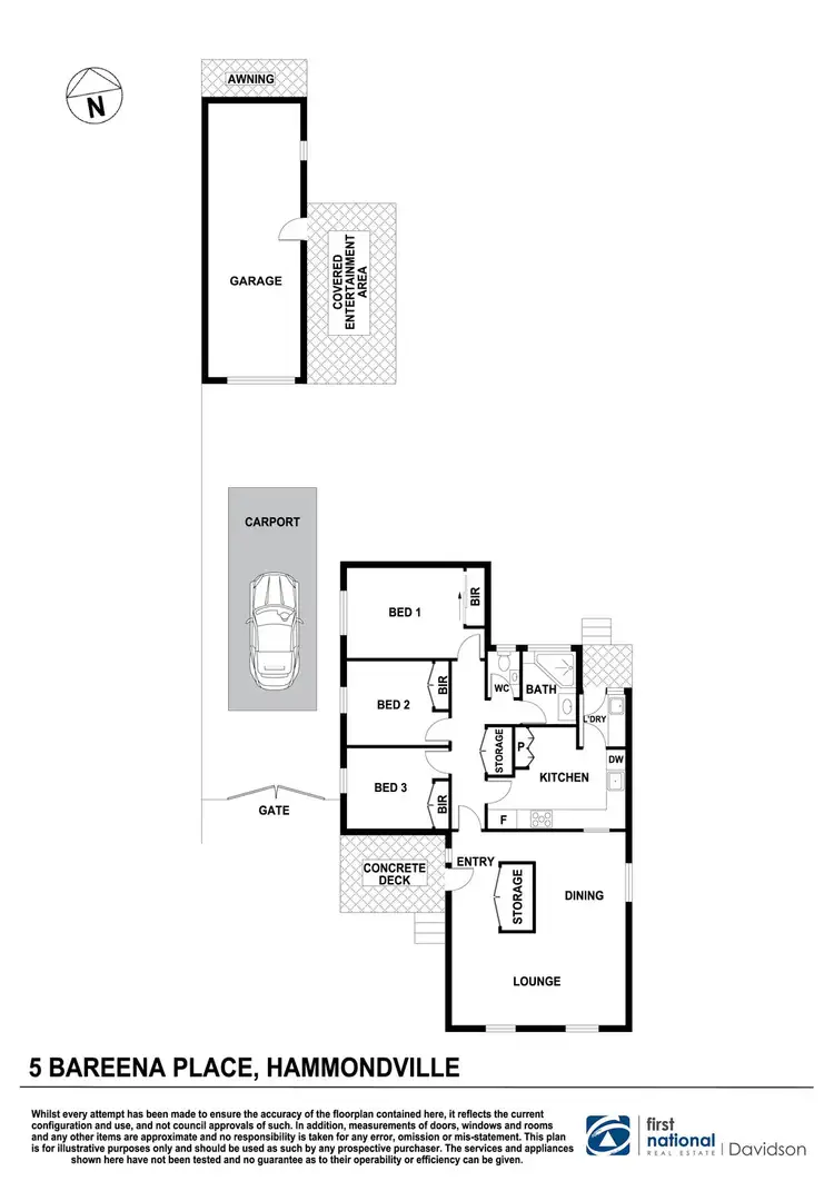 Floorplan of Homely house listing, 5 Bareena Place, Hammondville NSW 2170