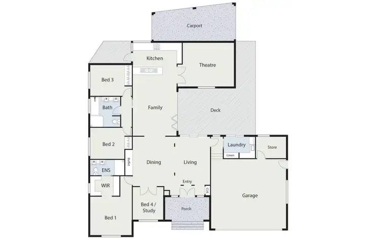 Floorplan of Homely house listing, 14 Throssell Street, Curtin ACT 2605
