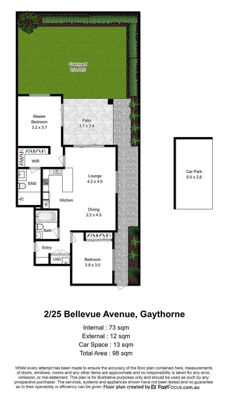 Floorplan of Homely unit listing, 2/25 Bellevue Avenue, Gaythorne QLD 4051