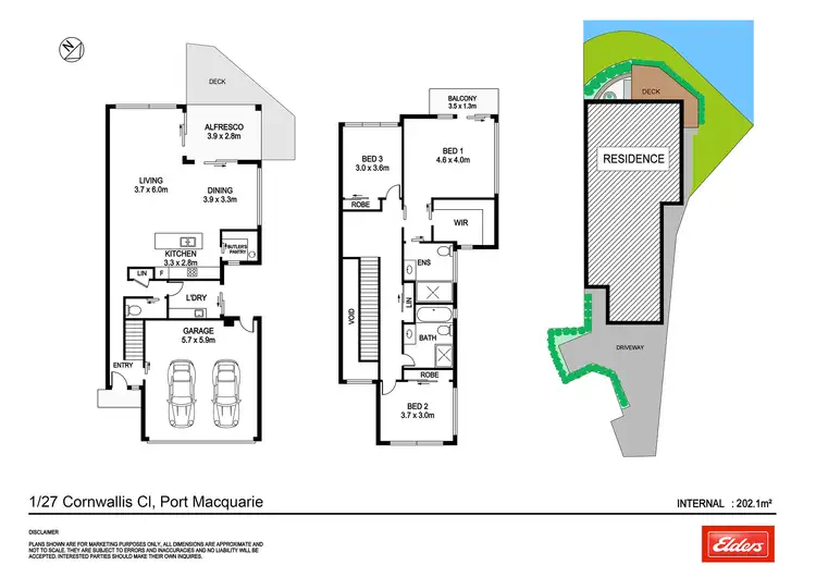 Floorplan of Homely house listing, 1/27 Cornwallis Close, Port Macquarie NSW 2444