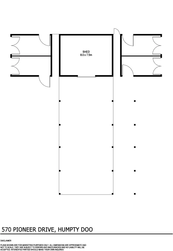 Floorplan of Homely rural property listing, 570 Pioneer Drive, Humpty Doo NT 836