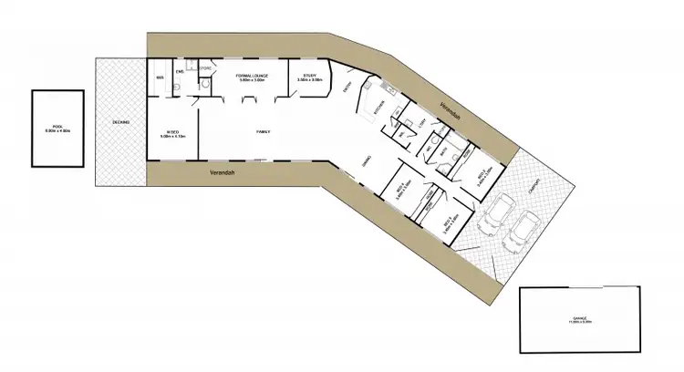 Floorplan of Homely house listing, 13 Shawbrook Avenue, Benalla VIC 3672