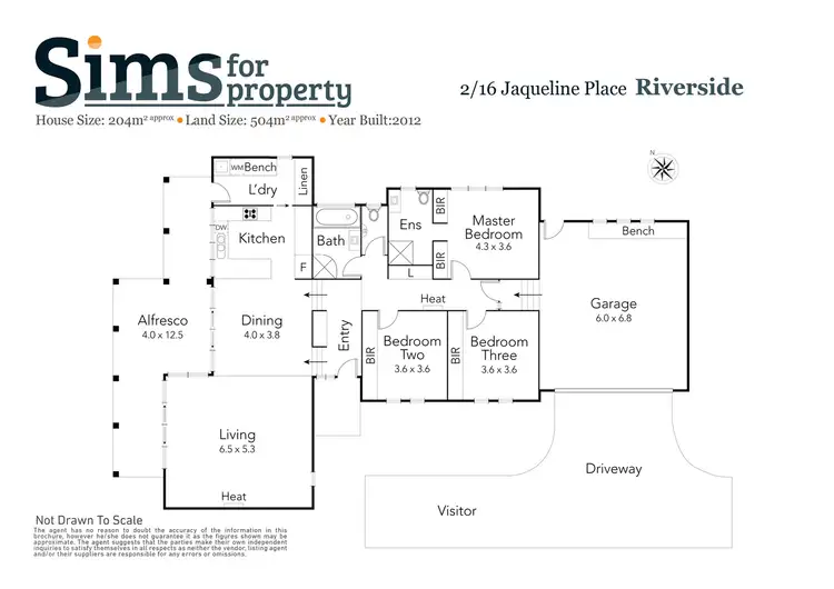 Floorplan of Homely house listing, 16B Jacqueline Place, Riverside TAS 7250