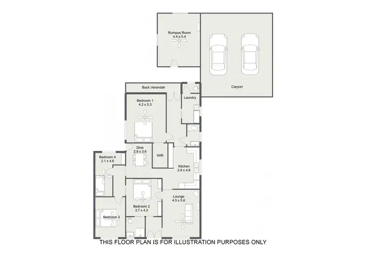 Floorplan of Homely house listing, 10 - 12 DAVISON STREET, Naracoorte SA 5271