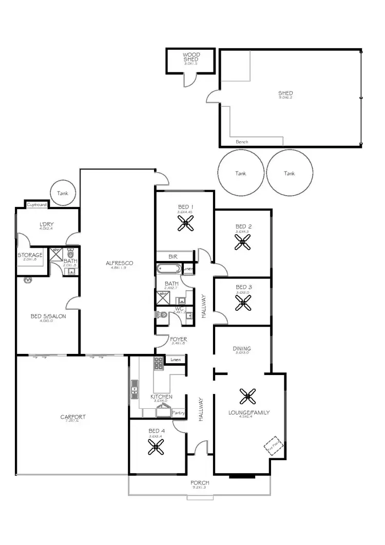 Floorplan of Homely house listing, 10 Althorpe Avenue, Port Lincoln SA 5606
