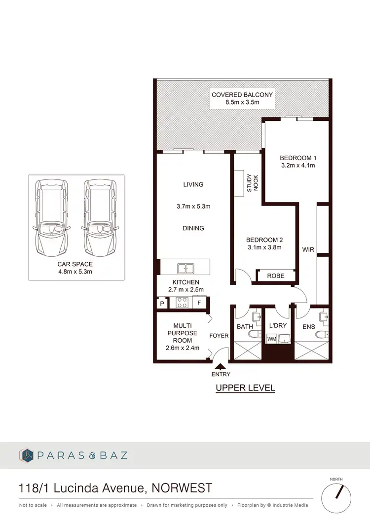 Floorplan of Homely apartment listing, 118/1 Lucinda Avenue, Norwest NSW 2153