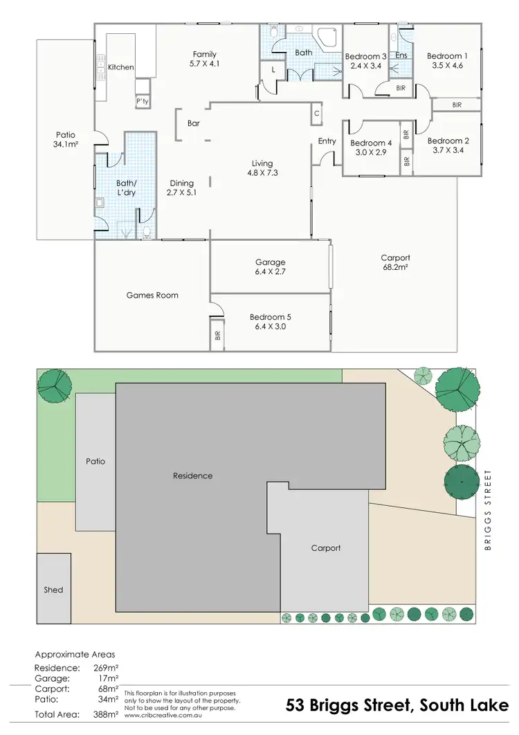 Floorplan of Homely house listing, 53 Briggs Street, South Lake WA 6164
