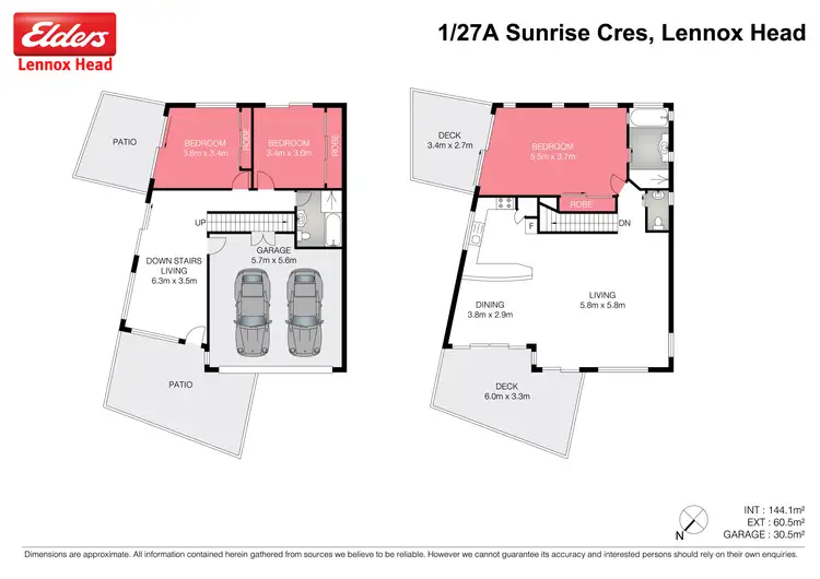 Floorplan of Homely house listing, 1/27A Sunrise Crescent, Lennox Head NSW 2478