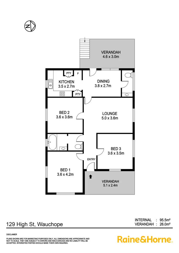 Floorplan of Homely house listing, 129 High Street, Wauchope NSW 2446