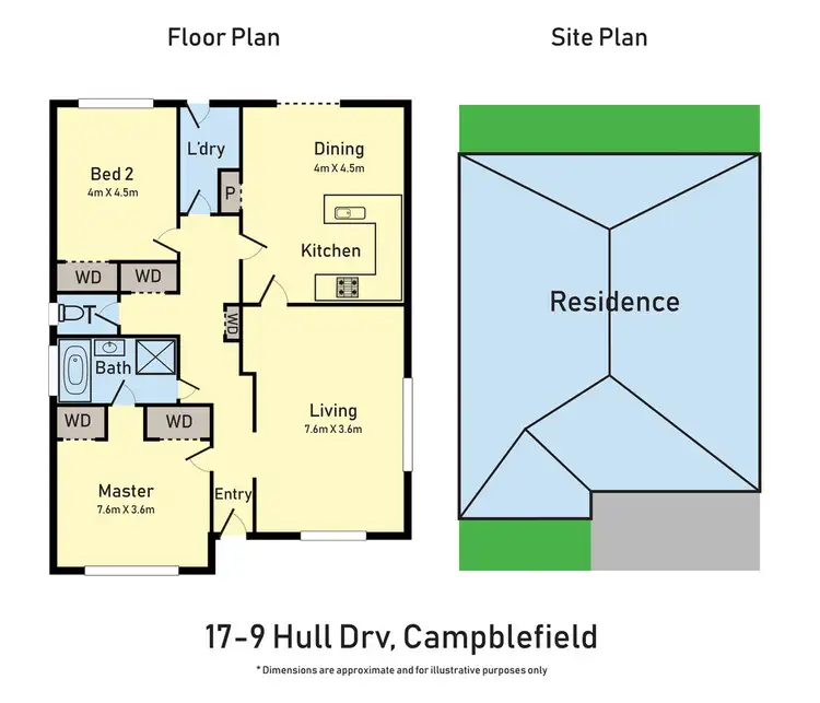 Floorplan of Homely unit listing, 17/9 Hull Drive, Campbellfield VIC 3061