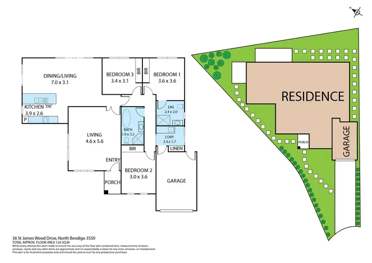 Floorplan of Homely house listing, 36 St James Wood Drive, North Bendigo VIC 3550