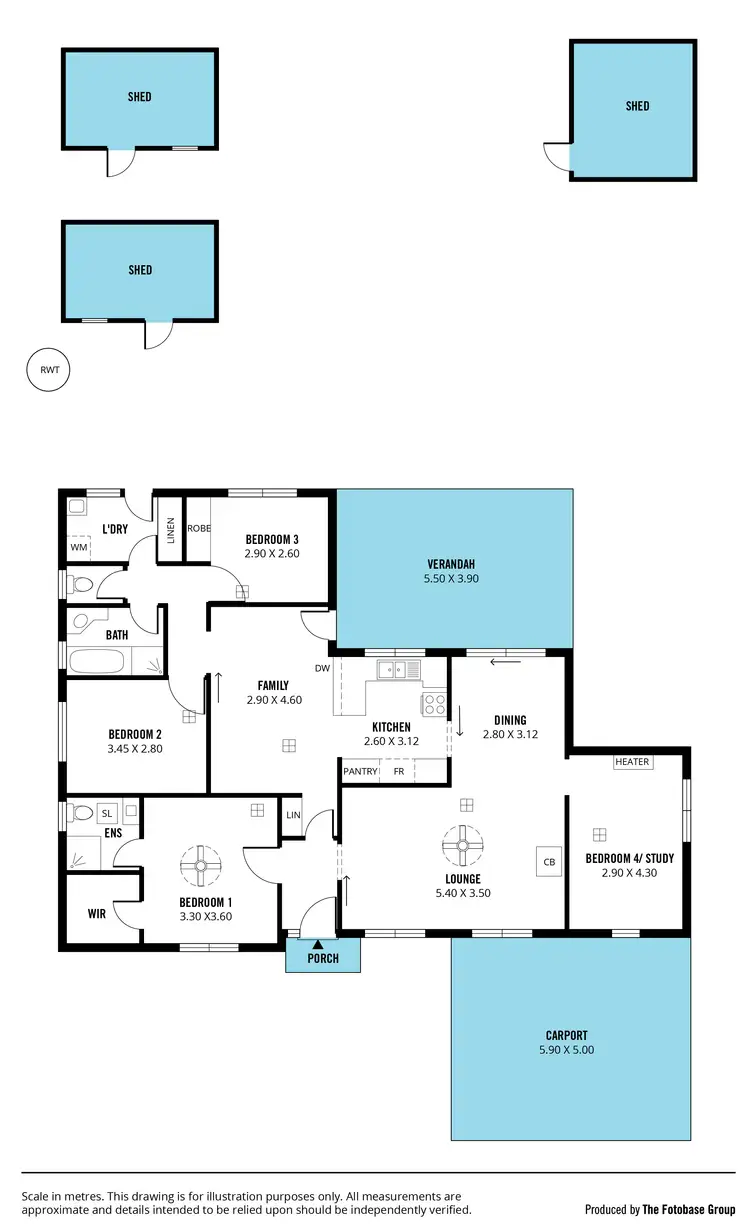 Floorplan of Homely house listing, 4 Ashton Rise, Huntfield Heights SA 5163