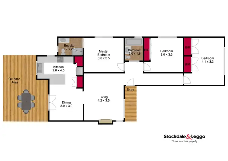Floorplan of Homely house listing, 53 Stockdale Road, Traralgon VIC 3844