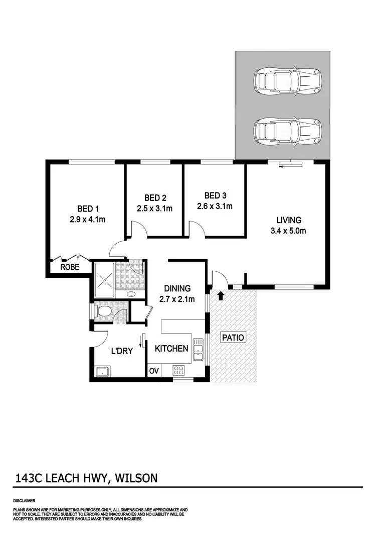 Floorplan of Homely villa listing, 143C Leach Highway, Wilson WA 6107