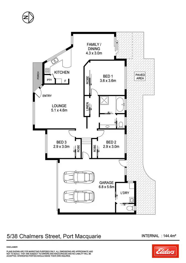 Floorplan of Homely villa listing, 5/38 Chalmers Street, Port Macquarie NSW 2444