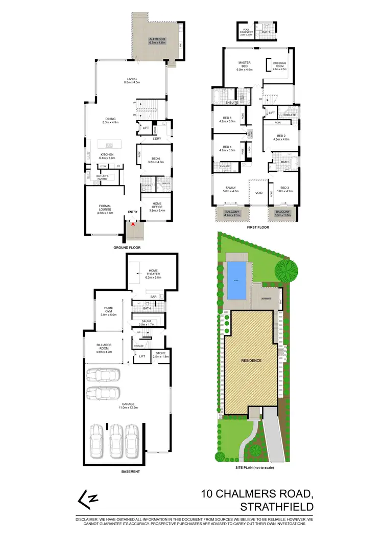 Floorplan of Homely house listing, 10 CHALMERS ROAD, Strathfield NSW 2135
