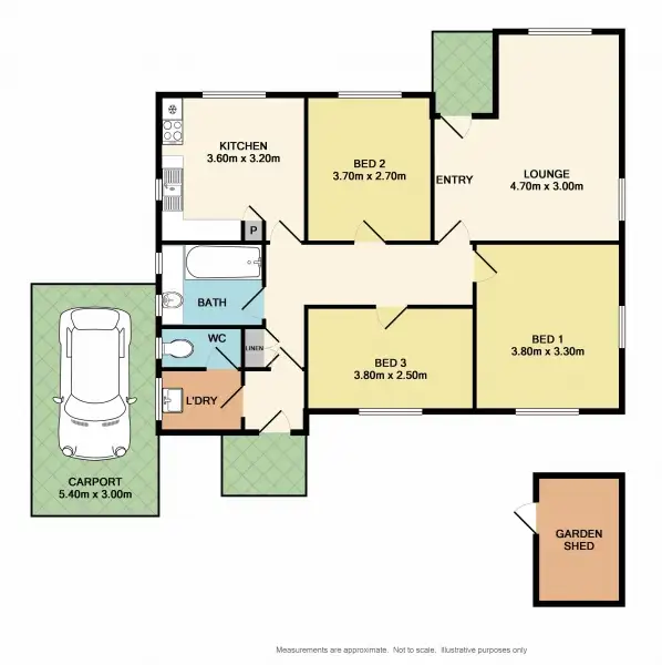Floorplan of Homely house listing, 22 Melrose Street, Benalla VIC 3672
