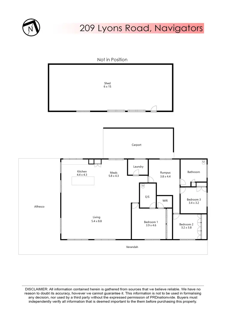 Floorplan of Homely house listing, 209 Lyons Road, Navigators VIC 3352