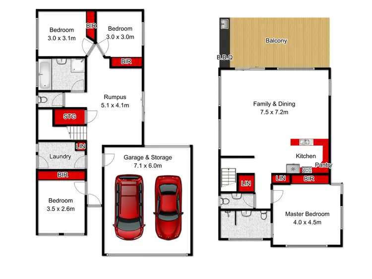 Floorplan of Homely townhouse listing, 1/6 Russell Street, Inverloch VIC 3996