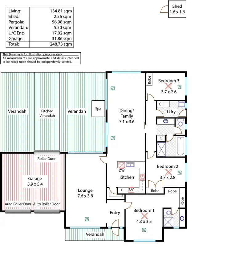 Floorplan of Homely house listing, 11 Keith Lewis Court, Wynn Vale SA 5127