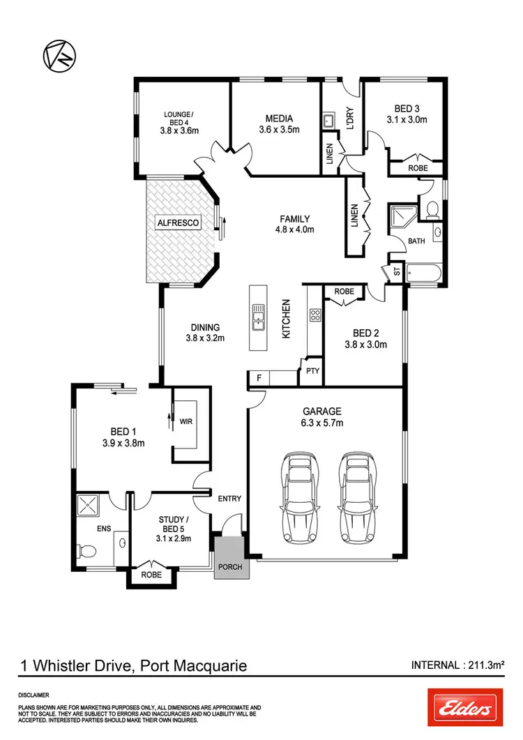 Floorplan of Homely house listing, 1 Whistler Drive, Port Macquarie NSW 2444
