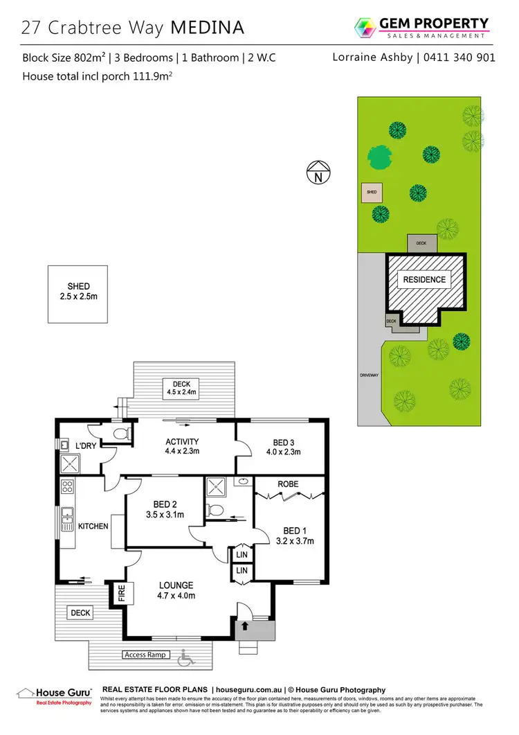 Floorplan of Homely house listing, 27 Crabtree Way, Medina WA 6167