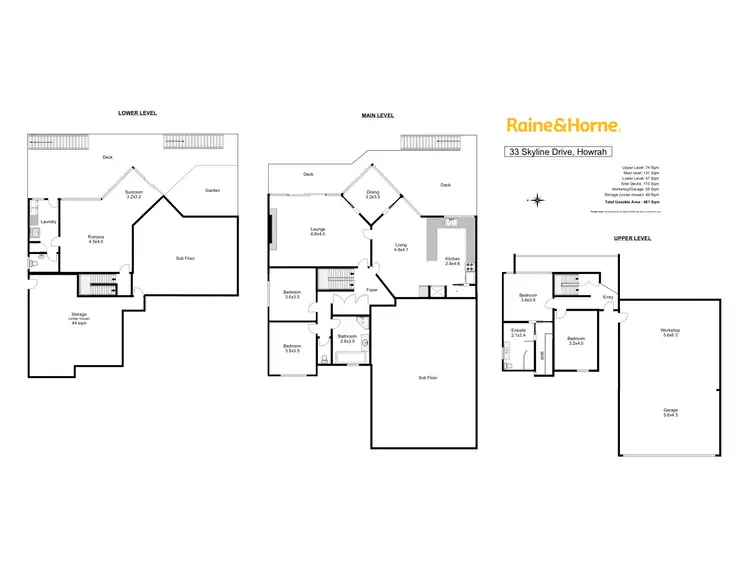 Floorplan of Homely house listing, 33 Skyline Drive, Howrah TAS 7018