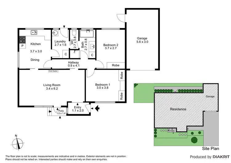 Floorplan of Homely unit listing, 2/49 Wattle Grove, Mulgrave VIC 3170