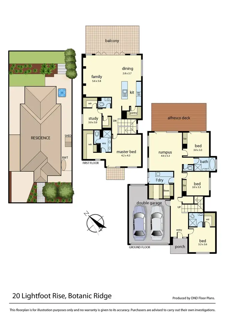 Floorplan of Homely house listing, 20 Lightfoot Rise, Botanic Ridge VIC 3977