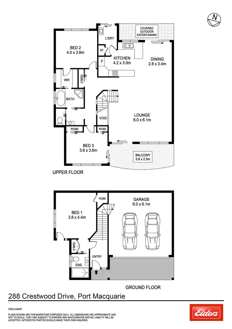 Floorplan of Homely house listing, 288 Crestwood Drive, Port Macquarie NSW 2444