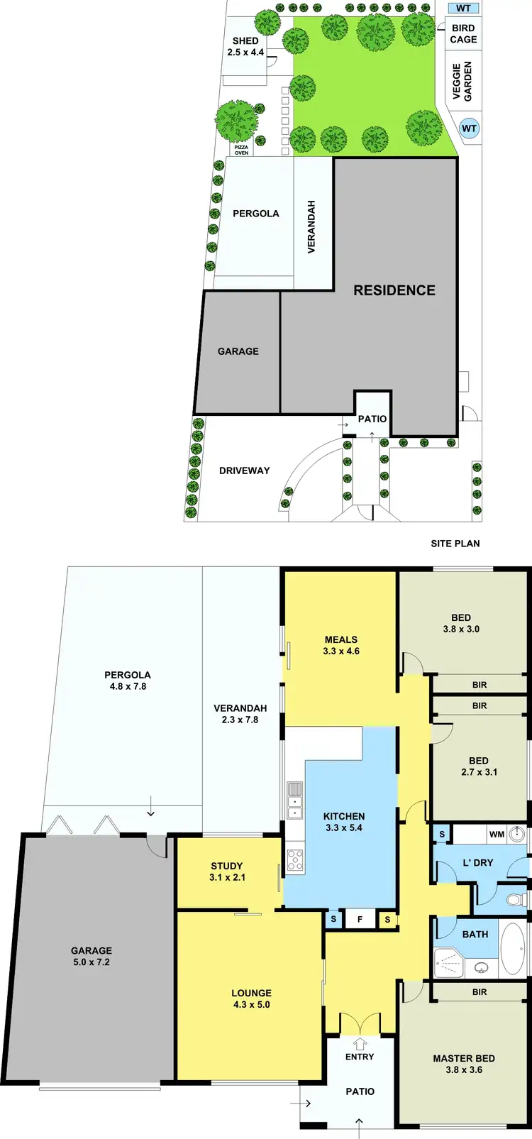 Floorplan of Homely house listing, 16 WAYLETT COURT, Deer Park VIC 3023