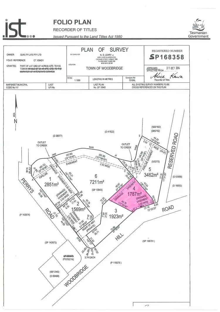 Floorplan of Homely land listing, Lot 4/4 Perrys Road, Woodbridge TAS 7162