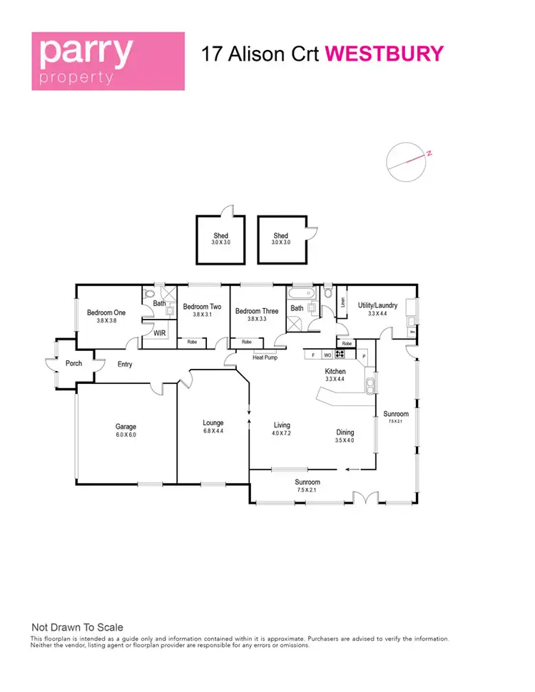 Floorplan of Homely house listing, 17 Alison Court, Westbury TAS 7303