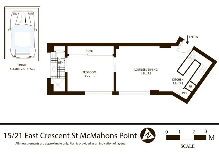 Floorplan of Homely unit listing, 15/21 East Crescent Street, Mcmahons Point NSW 2060