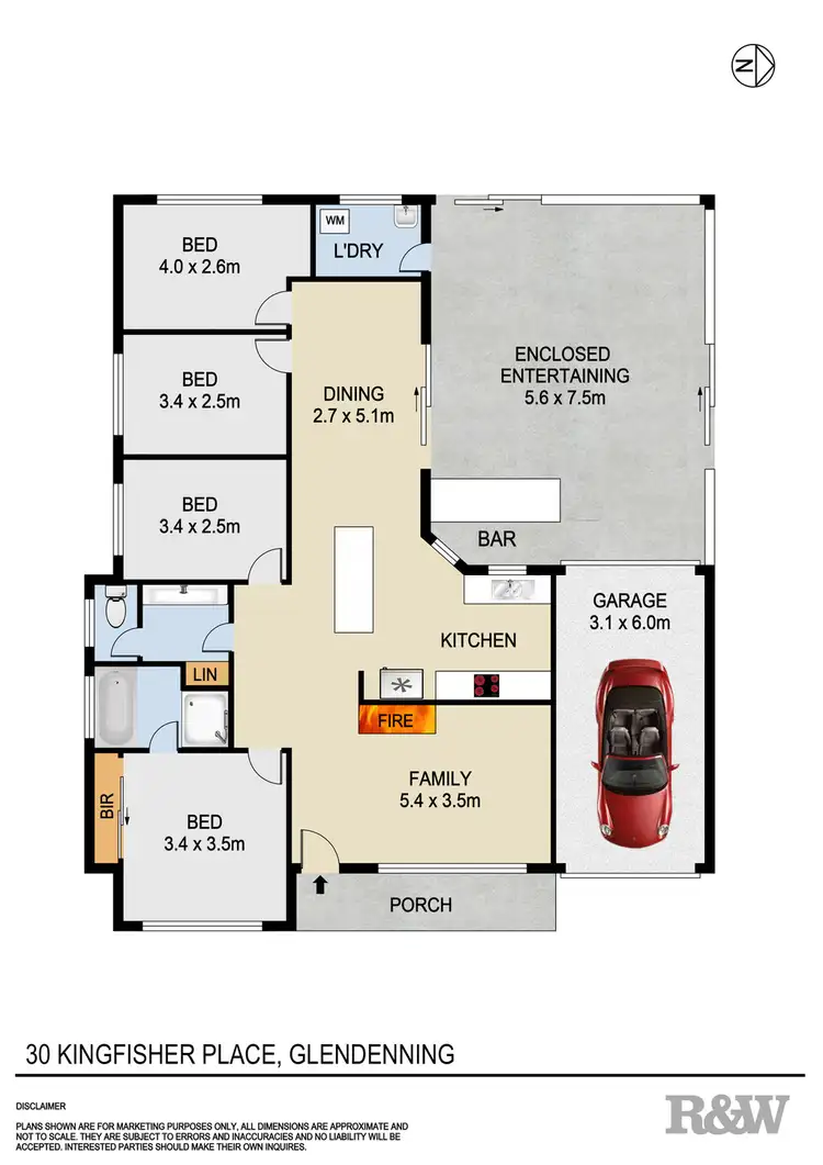 Floorplan of Homely house listing, 30 Kingfisher Place, Glendenning NSW 2761