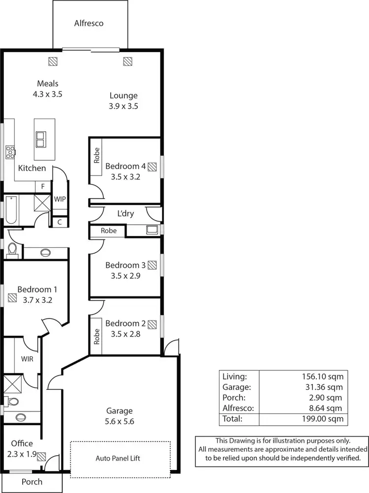 Floorplan of Homely house listing, 6A Berri Road, Hope Valley SA 5090