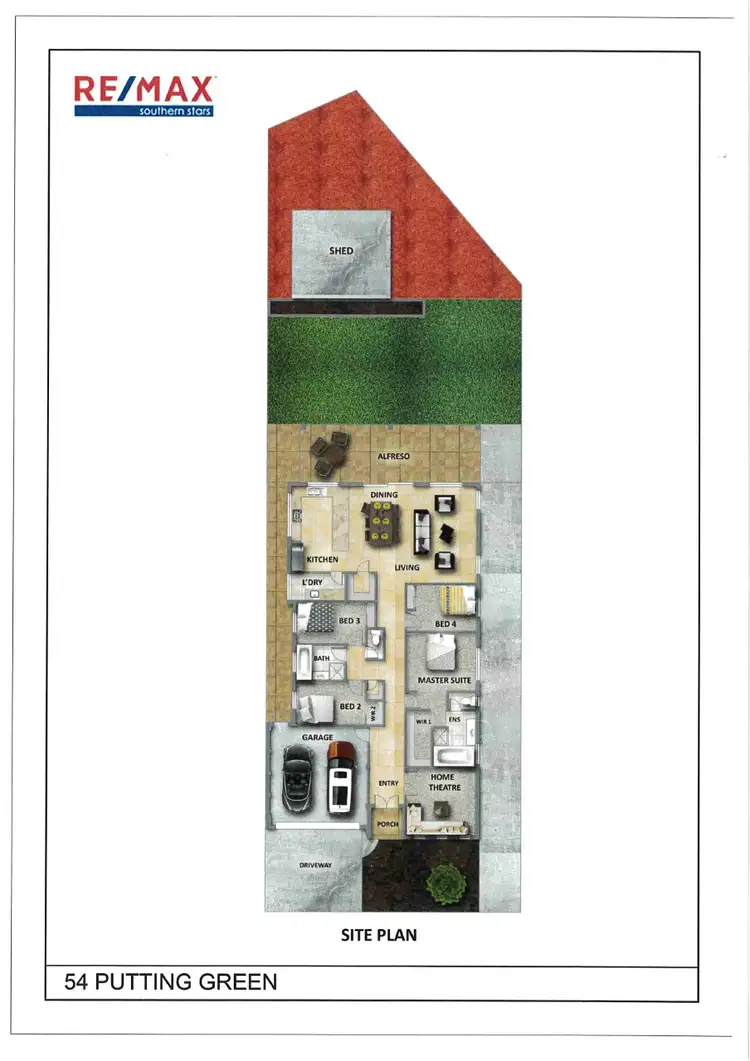 Floorplan of Homely house listing, 54 Putting Green, Maddington WA 6109