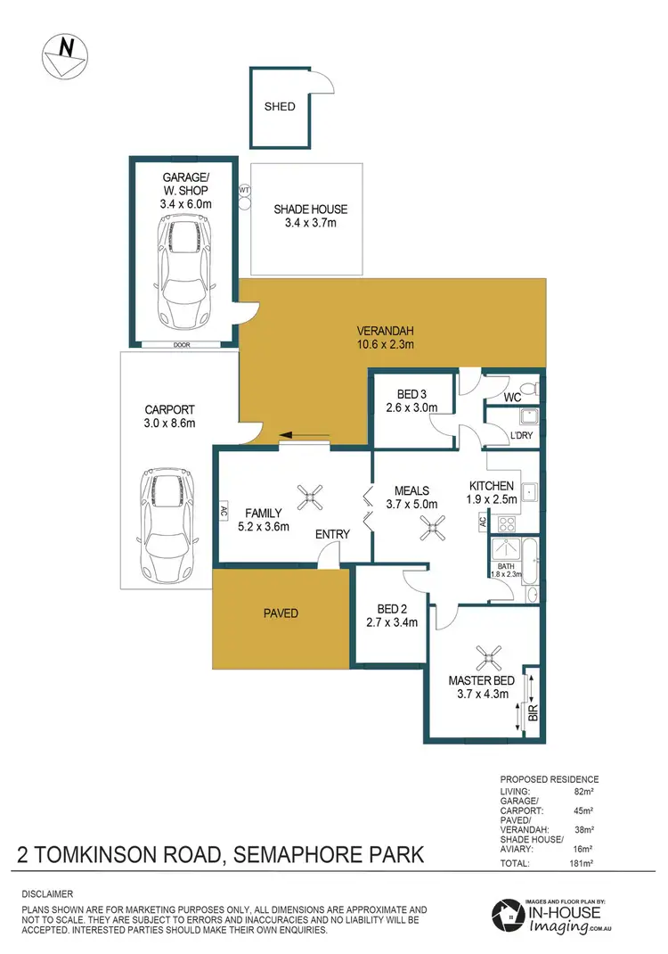 Floorplan of Homely house listing, 2 Tomkinson Road, Semaphore Park SA 5019