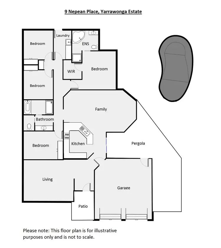 Floorplan of Homely house listing, 9 Nepean Place, Dubbo NSW 2830