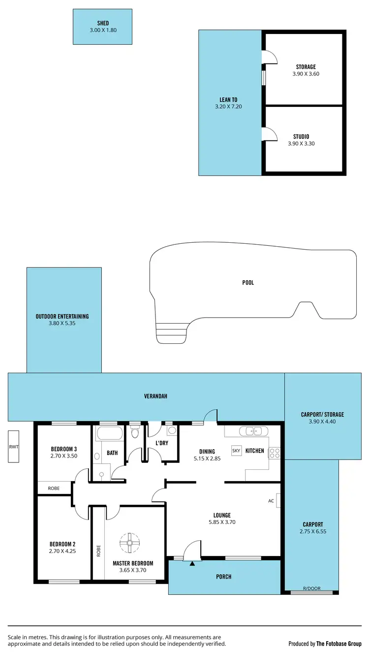 Floorplan of Homely house listing, 100 Brentwood Drive, Huntfield Heights SA 5163