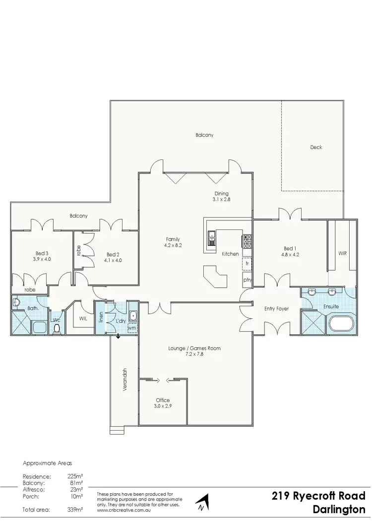 Floorplan of Homely house listing, 219 Ryecroft Road, Darlington WA 6070