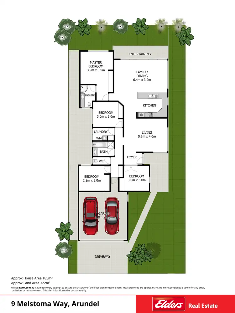 Floorplan of Homely house listing, 9 MELASTOMA WAY, Arundel QLD 4214