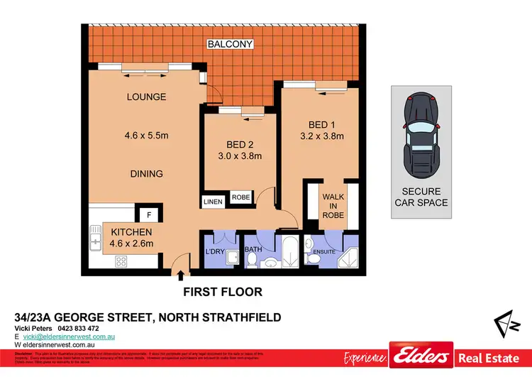 Floorplan of Homely unit listing, 34/23a George Street, North Strathfield NSW 2137