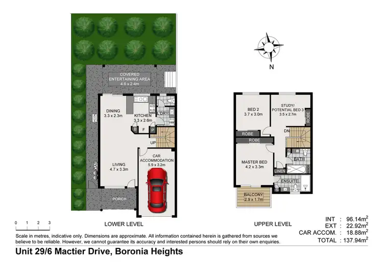 Floorplan of Homely townhouse listing, 29/6 Mactier Drive, Boronia Heights QLD 4124