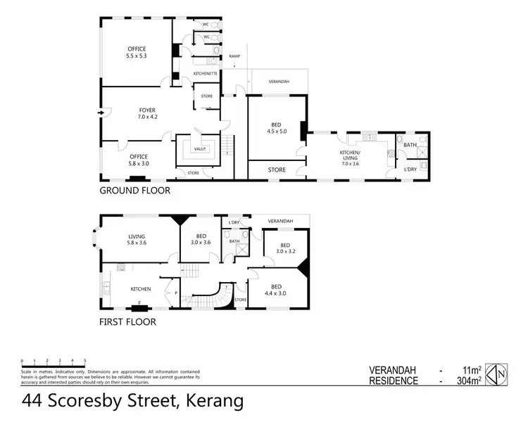 Floorplan of Homely house listing, 44 Scoresby Street, Kerang VIC 3579